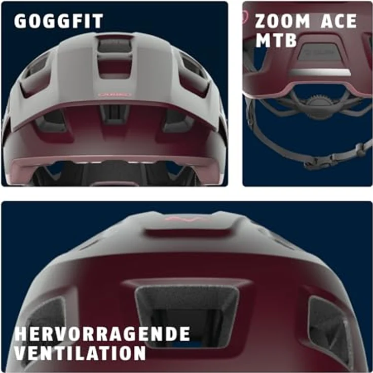 Abus MoDrop Mountainbike-Helm, robuster Kinderfahrradhelm mit guter Belüftung, Unisex – Bild 4