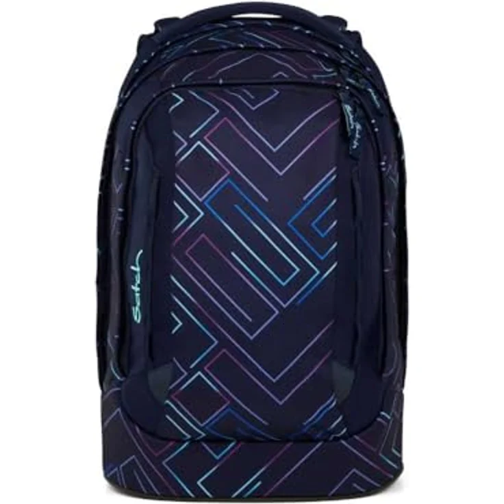 Satch Pack Schulrucksack Set 3tlg. mit Schlamperbox und Sportbeutel, 3D Soft-Mesh Rückensystem, Purple Laser – Bild 5