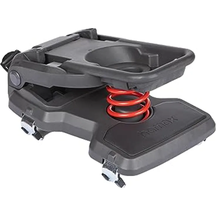Hamax Velokindersitz für Gepäckträger, mit Adapter für kompatible Fahrräder, Tragfähigkeit 25 kg, für Streben-Ø 10-20 mm