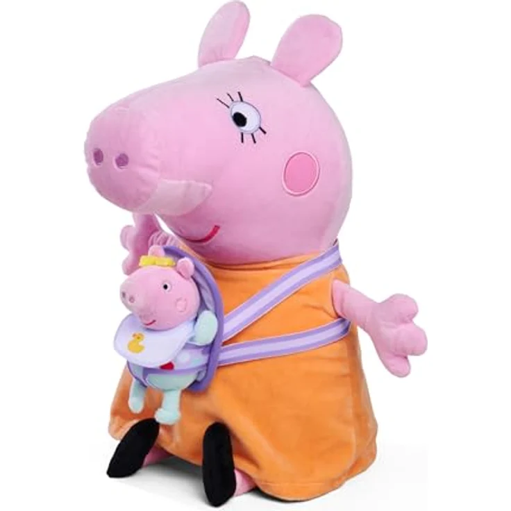 SIMBA Plüschfigur Peppa Pig - Mama Wutz mit Baby Evie, 33 cm, kuschelweich und ideal für Babys – Bild 3