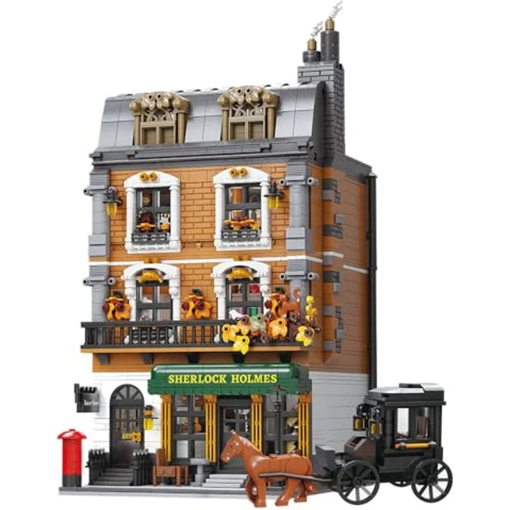 Pantasy Set Construction Figur Sherlock Holmes Die Residenz 221B (85014), Delcourt Edition – Bild 1