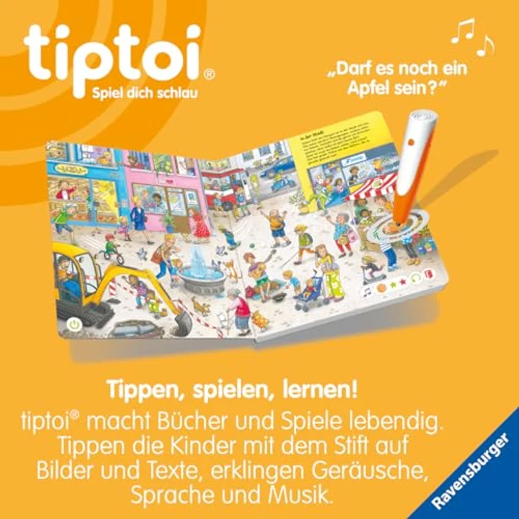 Ravensburger tiptoi® Mein Wimmelbuch, Lernbuch für Kinder ab 3 Jahren mit Sound – Bild 4