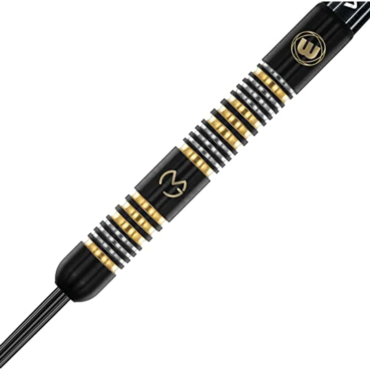 WINMAU Michael Van Gerwen MvG Trilogy 24g Profi Stahlspitze Wolfram Dartpfeile, Prism Delta Flüge, Vecta Stiele, blau – Bild 3