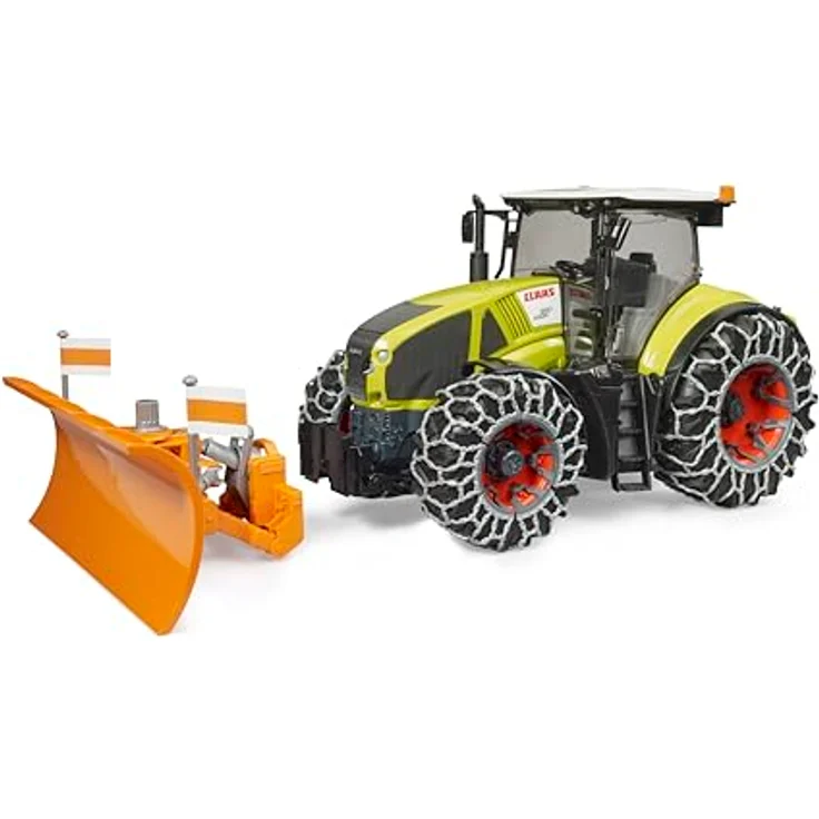 Bruder® Claas Axion 950, Spielzeug-LKW mit Schneeketten, höhenverstellbarem Räumschild und verstellbarer Heckkupplung – Bild 2
