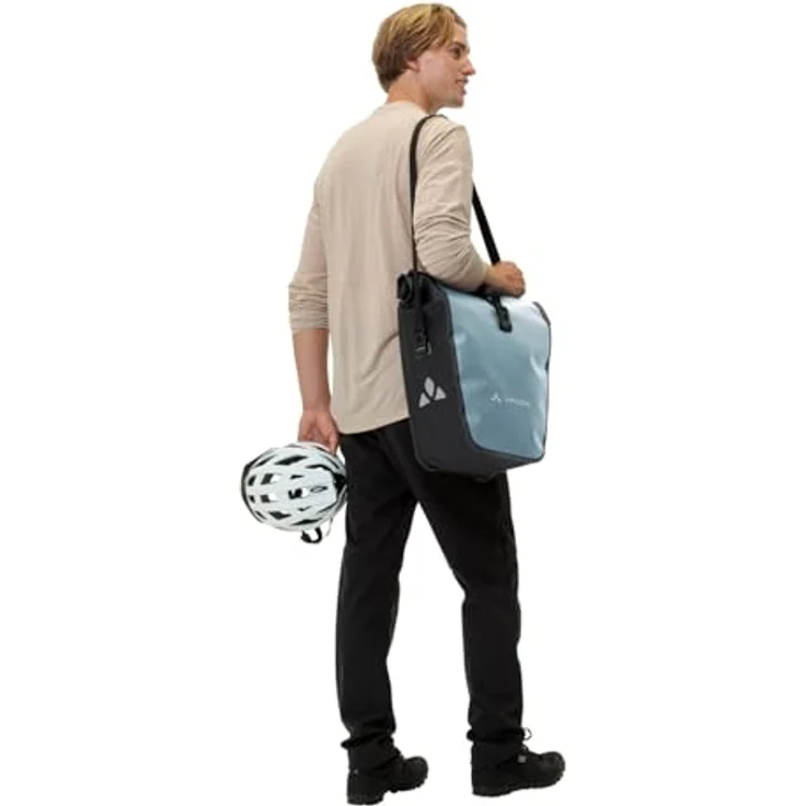 Vaude Aqua Back, Gepäckträgertasche (48 l) mit wasserdichtem Wickelverschluss und QMR 2.0 Befestigungssystem, umweltfreundlich aus recycelten Materialien – Bild 7