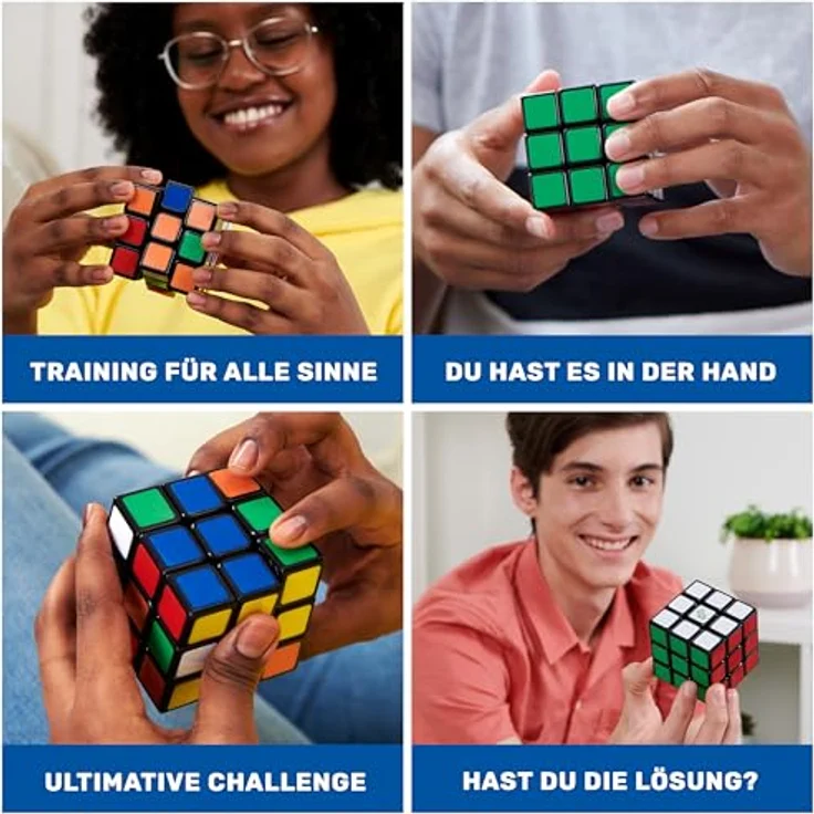 Rubik's 6063968 Cube, der originelle 3x3-Farbenwürfel mit klassischen Würfeln, 3x3, one Size – Bild 4