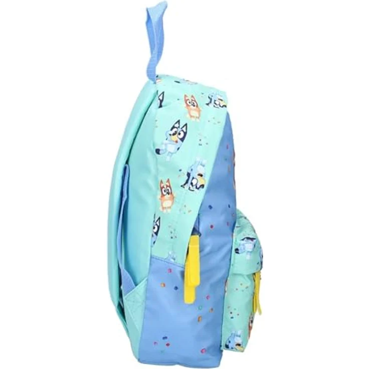 Vadobag Rugzak Bluey Beste Freunde Spaß, kompaktes Design, leicht zu reinigen, für den Kindergarten – Bild 3