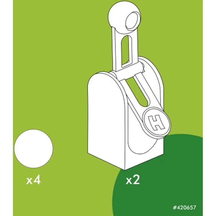 Hubelino 420657 Kugelbahn Hammerschlag Erweiterung (6-teilig) – Bild 3
