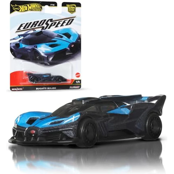 Hot Wheels Bugatti Bolide JBK79, Spielzeug-Rennwagen im Maßstab 1:64 aus Druckguss, Teil der Premium Car Culture Sammlung – Bild 1