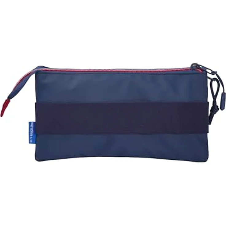CYPBRANDS Unisex-Kinder-Etui, Dreifaches Federmäppchen mit 5 Fächern, Blaugrana, Größe M – Bild 2