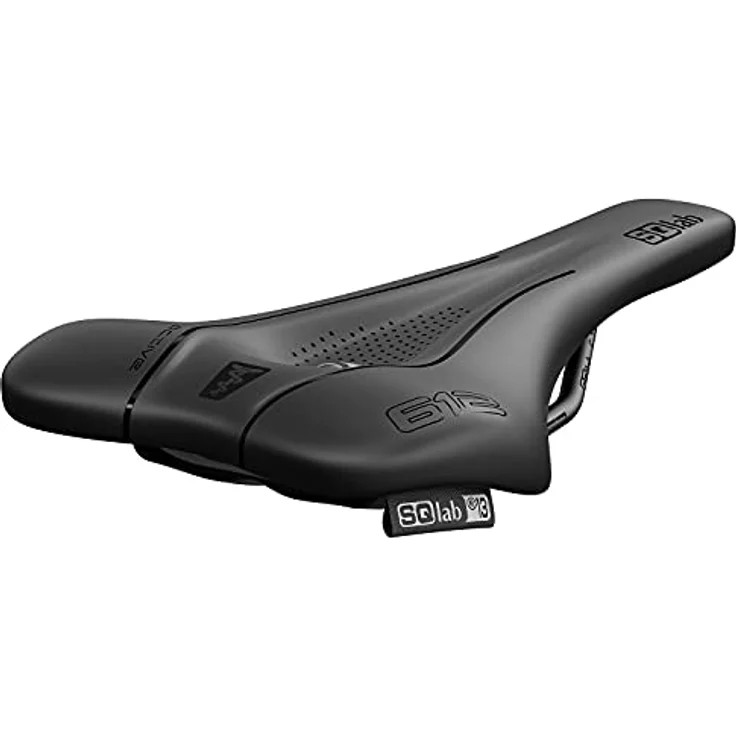 SQlab Unisex – Erwachsene 612 Ergowave Active 2.1 Road & MTB Race Fahrradsattel, Schwarz, 16 cm – Bild 4