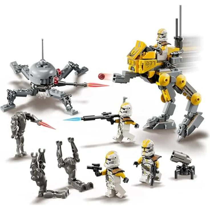 LEGO Star Wars 75431 - Klonsoldaten des 327. Sternenkorps Battle Pack, 258-teiliges Set mit 4 Minifiguren und AT-RT Kampfläufer, ab 7 Jahren – Bild 3