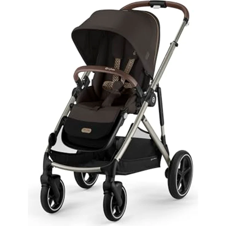 Cybex Gold Kinderwagen GAZELLE S, All-in-1-System mit 20+ Konfigurationen, max. 22 kg, Chocolate Brown – Bild 1