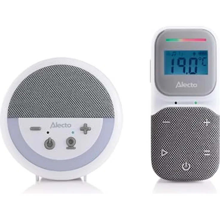 Alecto DBX150 - DECT Audio Babyphone mit Projektor, Nachtlicht, Schlafliedern und Temperaturanzeige - Weiß/Grau