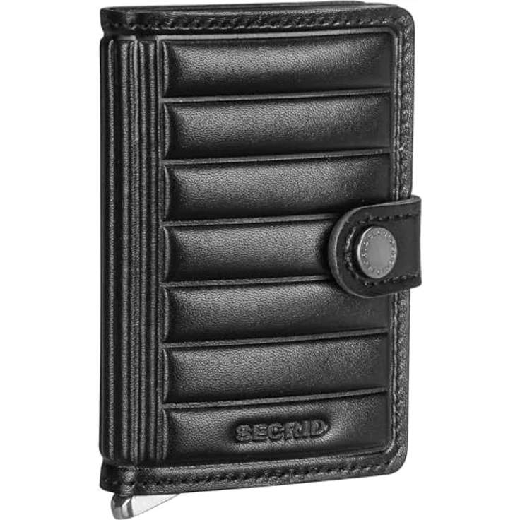 Secrid Geldbörse Premium Miniwallet Emboss Lines Black One Size – Bild 1