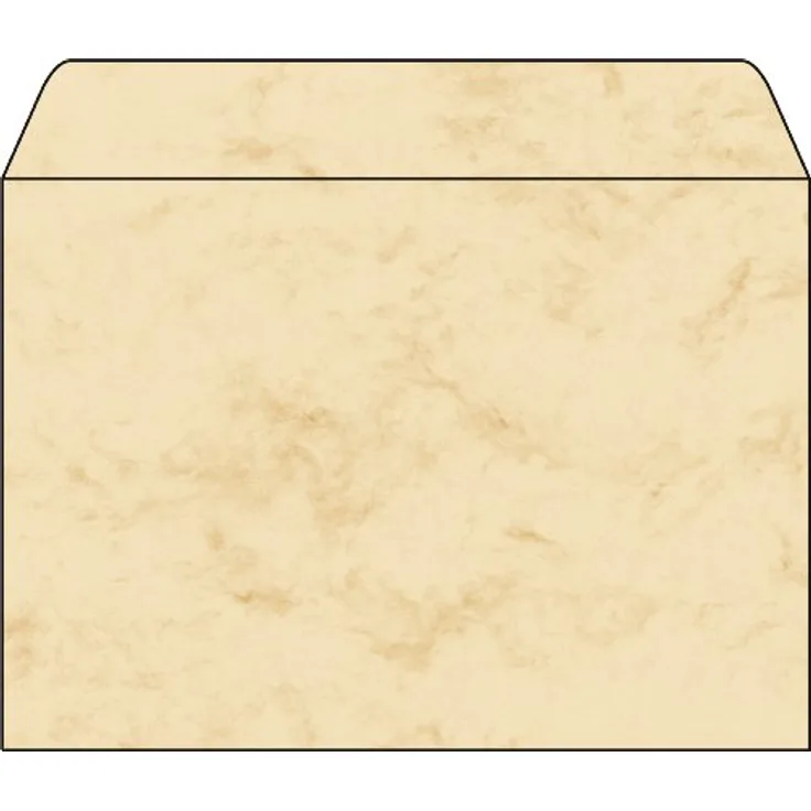 SIGEL DU203 Briefumschläge Marmor beige, C5, 25 Stück, gummiert