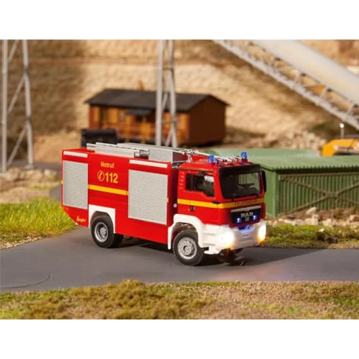 FALLER Preiser Faller 161306 Car System Digital 3.0 Man TGX TLF Feuerwehrauto, Modellfahrzeug im Maßstab 1:87, Spurweite H0 – Bild 2