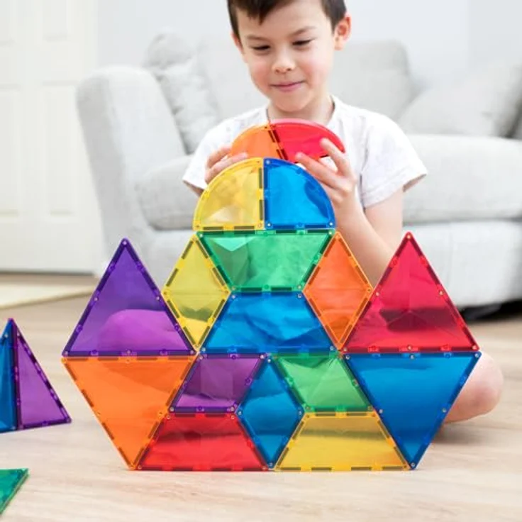 Connetix Rainbow Shape Expansion Magnetspielbausteine, pädagogisches Lernspiel, 36 Teile, ab 3 Jahren – Bild 5