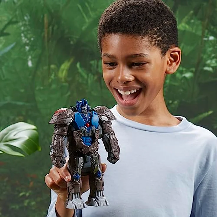 Transformers Smash Changer Optimus Primal Figur, 22,5 cm, 2 Modi, verwandelbar von Gorilla zu Roboter, für Kinder ab 6 Jahren – Bild 4