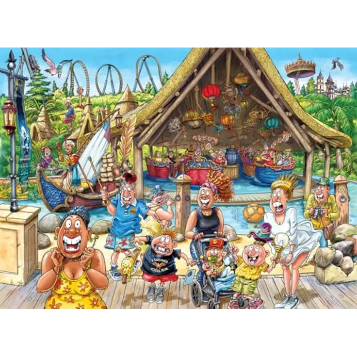 Wasgij Original Efteling - Die Welt von Sindbad, 1000 Teile Puzzle mit einzigartigem Konzept für Erwachsene, Größe 68 x 49 cm – Bild 2