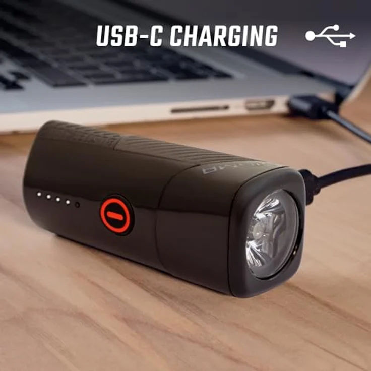 SIGMA Buster 400 HL, Fahrradbeleuchtung mit 400 Lumen, 120 m Leuchtweite, 5 Leuchtmodi, spritzwassergeschützt, integrierte Ladefunktion – Bild 7