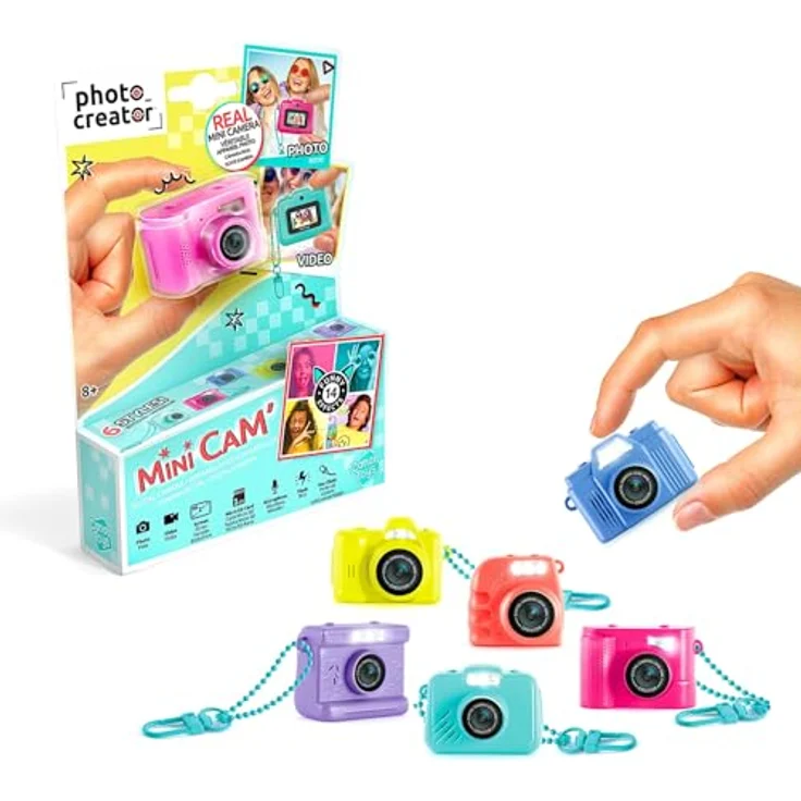 Canal Toys Photo Creator Mini Cam, Digitalkamera für Kinder mit 1GB SD-Karte, wiederaufladbar, 6 Farben verfügbar – Bild 1