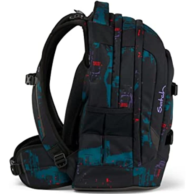 Satch Pack Schulrucksack Set 3tlg. mit Schlamperbox und Sportbeutel, 30 Liter, Night Vision, 100% Recyclingmaterial – Bild 3