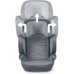 Kinderkraft XPAND 2 i-Size Kindersitz 100-150 cm, Kinderautositz, Höchste Sicherheitsstandards, Einfacher Montage mit ISOFIX, Hochwertige Materialien, Einstellung der Kopfstütze und Breite, Grau