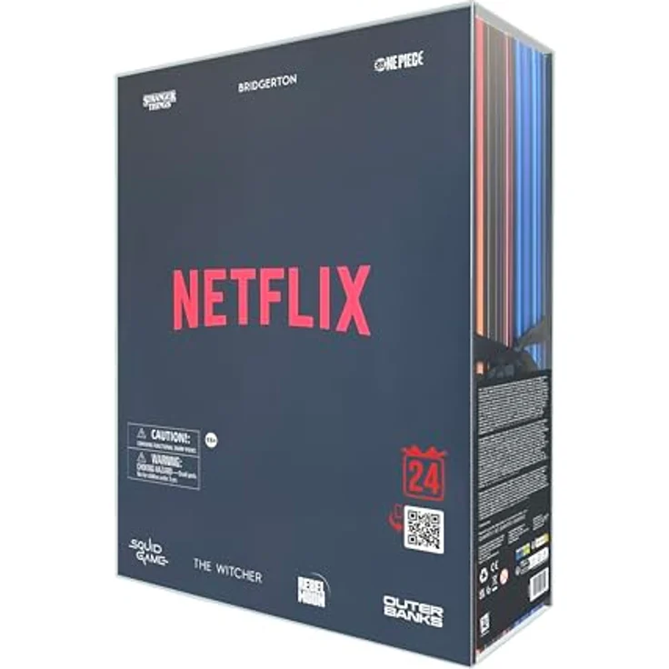 YuMe 15309 - Netflix Gift Box Adventskalender, 24 Überraschungen aus 7 beliebten Netflix Serien, mit Soundeffekt, ab 16 Jahren – Bild 5