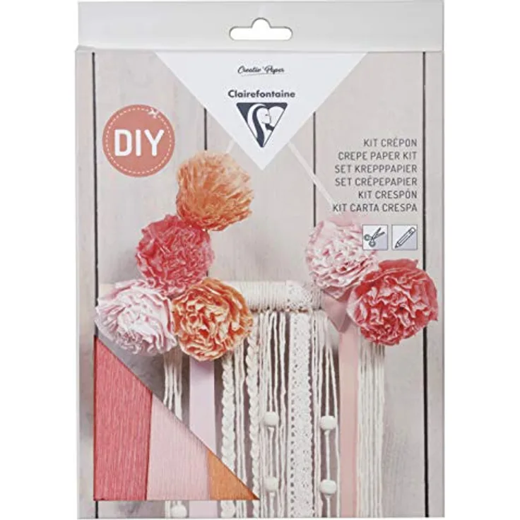 Clairefontaine 97706C Bastelset Krepppapier 1 Set, Makramee