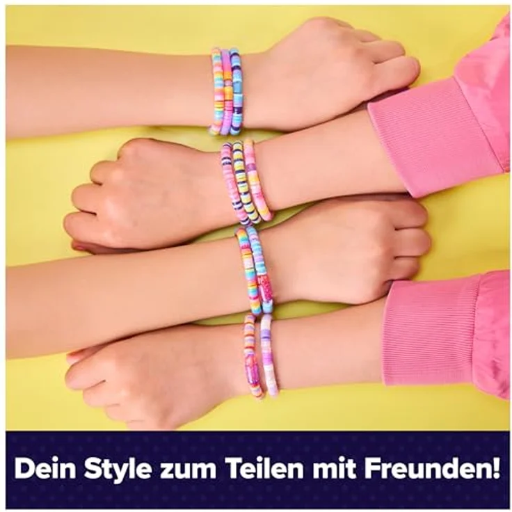 Spin Master Cool Maker Stack'd Heishi Armband Studio, Kreativset zur Herstellung von individuellen Perlenarmbändern mit Perlenstift und automatischem Auffädeln – Bild 5