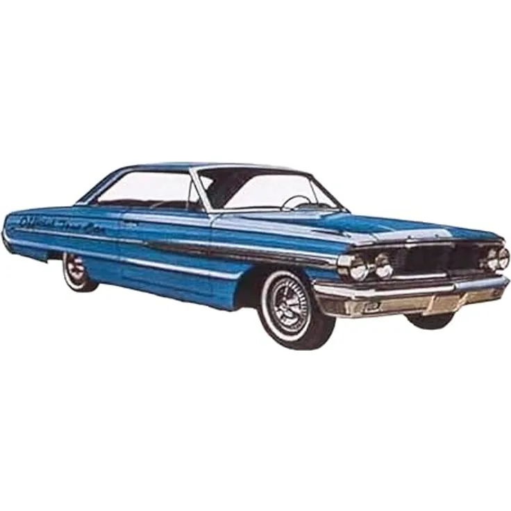 AMT - 1/25 Cal Drag Combo 1964 Galaxie, AWB Falcon & Trailer - Plastikmodellbausatz, Maßstab 1:25, Weiss