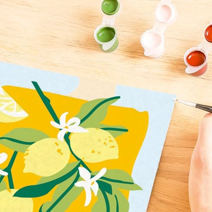 Ravensburger CreArt Malen nach Zahlen, Zitronenmotiv für Erwachsene, Made in Europe, inklusive Acrylfarben – Bild 7