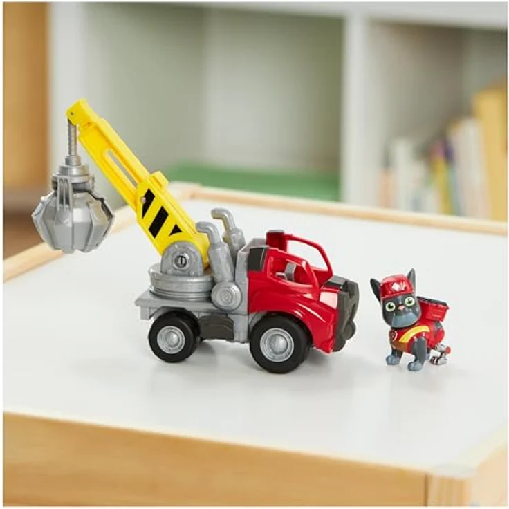 Spin Master Rubble & Crew, Kran-Baufahrzeug Solid Charger mit dreh- und ausfahrbarem Ausleger, inkl. abnehmbarer Spielfigur, für Kinder ab 3 Jahren – Bild 7