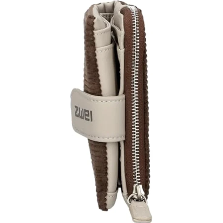 Zwei Mademoiselle Geldbörse, Kinderportemonnaie 10 cm, braun, 100% Polyurethan – Bild 4