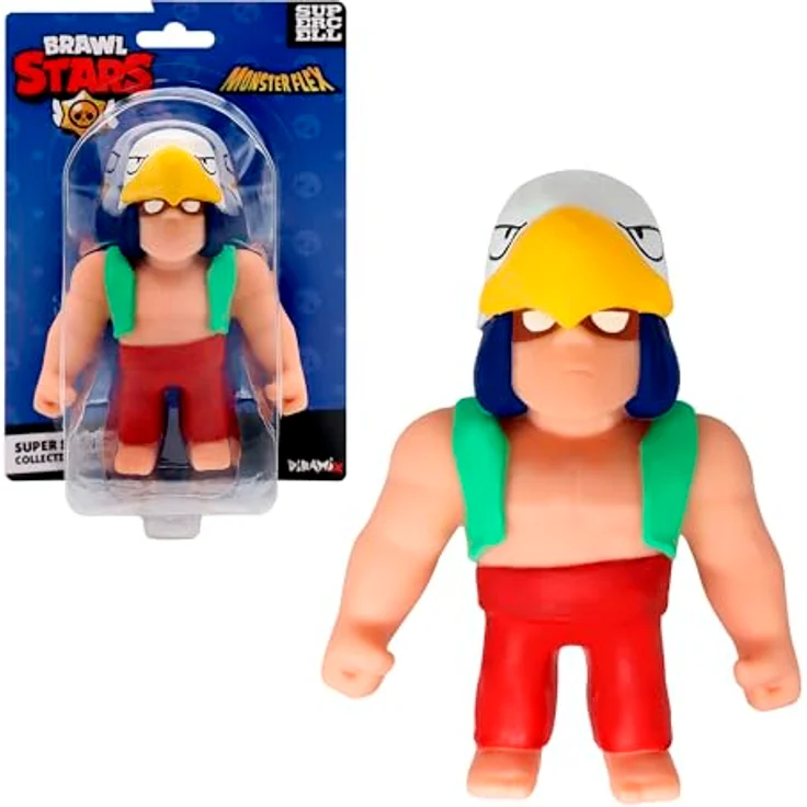 Bizak Monsterflex Brawl Stars BO Figur, super ausziehbar und elastisch, 13 cm, ideal zum Sammeln für Fans und Kinder ab 8 Jahren – Bild 1