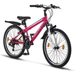 Chillaxx Bike Escape Premium Mountainbike in 24 und 26 Zoll Fahrrad für Mädchen Jungen Herren und Damen - 21 Gang Schaltung (24 Zoll, Rosa-Weiß V-Bremse)