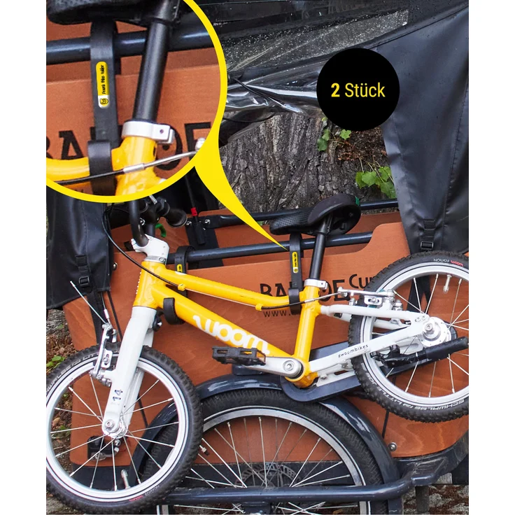 Frank Paperman Fahrradlastenanhänger Kinderfahrrad-Halterung Lastenrad Transporthaken Babboe, Bakfiets, Muli, Laufrad - Robuste Kinderfahrrad-Halterung für Lastenräder – Bild 1