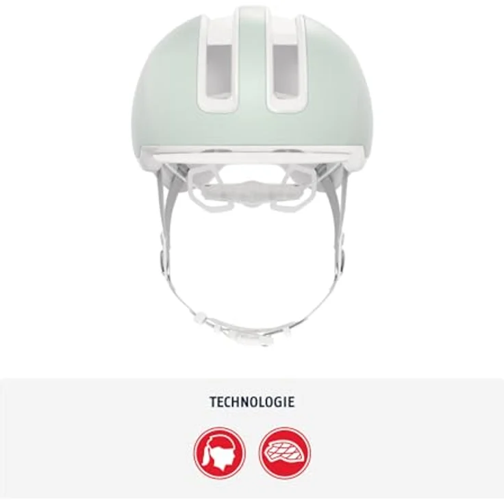 Abus HUD-Y, Kinderfahrradhelm mit magnetischem, aufladbarem LED-Rücklicht und Magnetverschluss, Urban-Helm für Damen und Herren – Bild 2