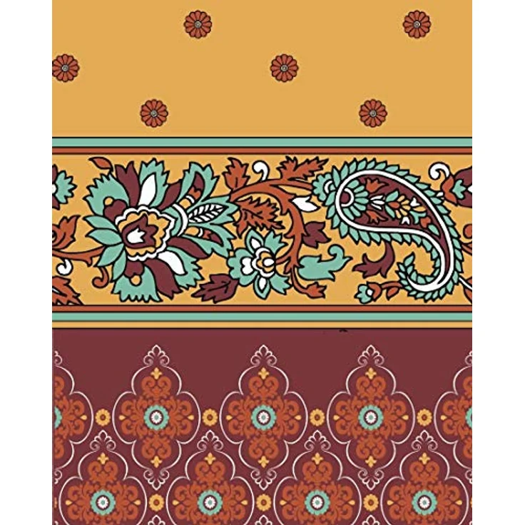CASATEX Fein-Biber Bettwäsche Murillo 155 cm x 220 cm Terra kuschelig weiches Bettwäsche-Set mit Paisleys und Ornamenten in aktuellen Gewürzfarben – Bild 4