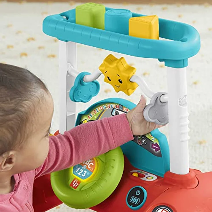 Mattel Evolutionärer Aktivitätswalker, Lauflernhilfe mit 360 Spielen und 100 Melodien, geeignet für Sitzen, Stehen und Gehen – Bild 5