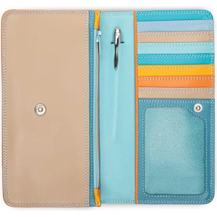 Mywalit Medium Matinee Wallet, Leder Geldbörse in grün, 17 cm x 9 cm x 3 cm – Bild 3
