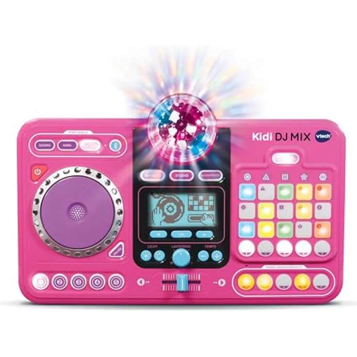 Vtech® Kidi DJ Mix, Spielzeug-Musikinstrument in pink mit Bluetooth-Funktion, 10-in-1, integriertes Mikrofon und Discolicht – Bild 1