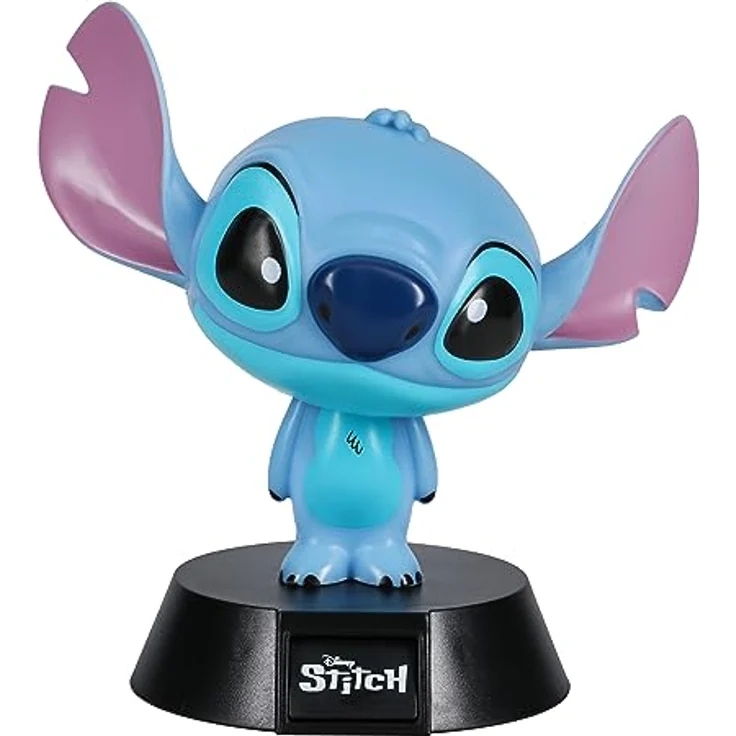 Lilo & Stitch Sammelfigur, Stitch Lampe, 11 cm, offiziell lizenziertes Disney Merchandise, benötigt 2 AAA-Batterien (nicht enthalten) – Bild 2