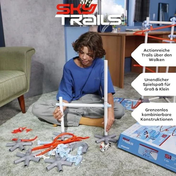 Sky Trails Construction Pack 71975, Konstruktionsspielzeug-Set für Kinder ab 7 Jahren, erweiterbar mit Starter Kit und robustem Kunststoff – Bild 3