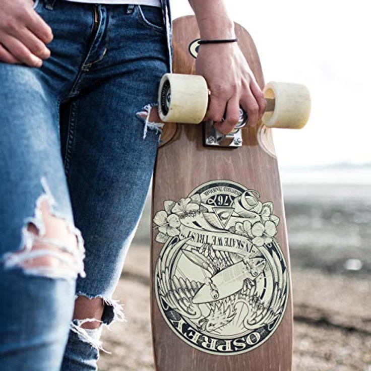 Osprey TY5343 ?In Skate We Trust? Single Kick Mini Cruiser Skateboard – Bild 4