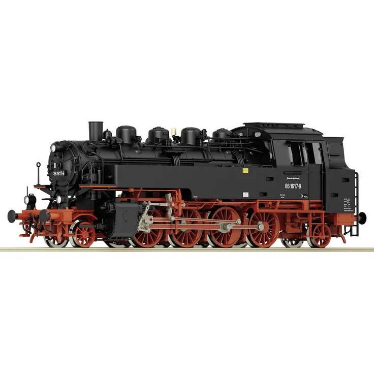 Roco 7110027 H0 Dampflok 86 1617-9, Dampflokomotive der DR mit 1.000 PS und 70-80 km/h Höchstgeschwindigkeit