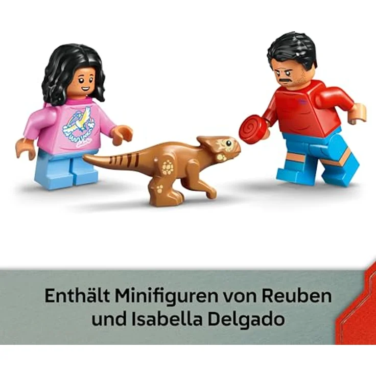 LEGO Jurassic World 76972, Raptor: Verfolgungsjagd mit Geländewagen, 285 Teile, ab 6 Jahre, mit Velociraptor und Minifiguren – Bild 5