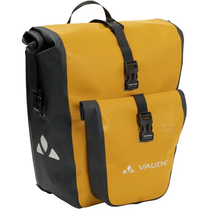 VAUDE Aqua Back Plus Single recycelt, Fahrradtasche wasserdicht mit 25,5 Liter Volumen, schwarz – Bild 1