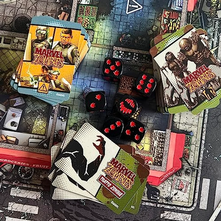 Asmodee Marvel Zombies - Brettspiel Zombicide für 1-6 Spieler, italienische Ausgabe, ab 14 Jahren – Bild 7